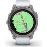Часы GARMIN EPIX PRO (GEN 2) – SAPPHIRE EDITION TITANIUM WITH WHITESTONE BAND 47 мм 010-02803-21