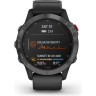 Часы GARMIN FENIX 6 PRO SOLAR SLATE GRAY WITH BLACK BAND 010-02410-15