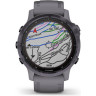 Часы GARMIN FENIX 6S PRO SOLAR AMETHYST STEEL WITH SHALE GRAY BAND 010-02409-15