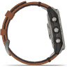 Часы GARMIN FENIX 7 – SAPPHIRE SOLAR EDITION TITANIUM WITH CHESTNUT LEATHER BAND 11342