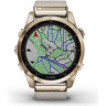 Часы GARMIN FENIX 7S – SAPPHIRE SOLAR EDITION CREAM GOLD TITANIUM WITH CREAM HEATHERED NYLON BAND 11358
