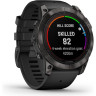 Часы GARMIN FENIX 7X PRO – SAPPHIRE SOLAR EDITION CARBON GRAY DLC TITANIUM WITH BLACK BAND 010-02778-11