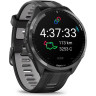 Часы GARMIN FORERUNNER 965 CARBON GRAY DLC TITANIUM BEZEL WITH BLACK CASE AND BLACK/POWDER GRAY SILICONE BAND 010-02809-10