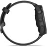 Часы GARMIN FORERUNNER 965 CARBON GRAY DLC TITANIUM BEZEL WITH BLACK CASE AND BLACK/POWDER GRAY SILICONE BAND 010-02809-10