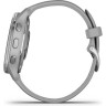Часы GARMIN VENU 2 PLUS SILVER STAINLESS STEEL BEZEL WITH POWDER GRAY CASE AND SILICONE BAND 010-02496-10