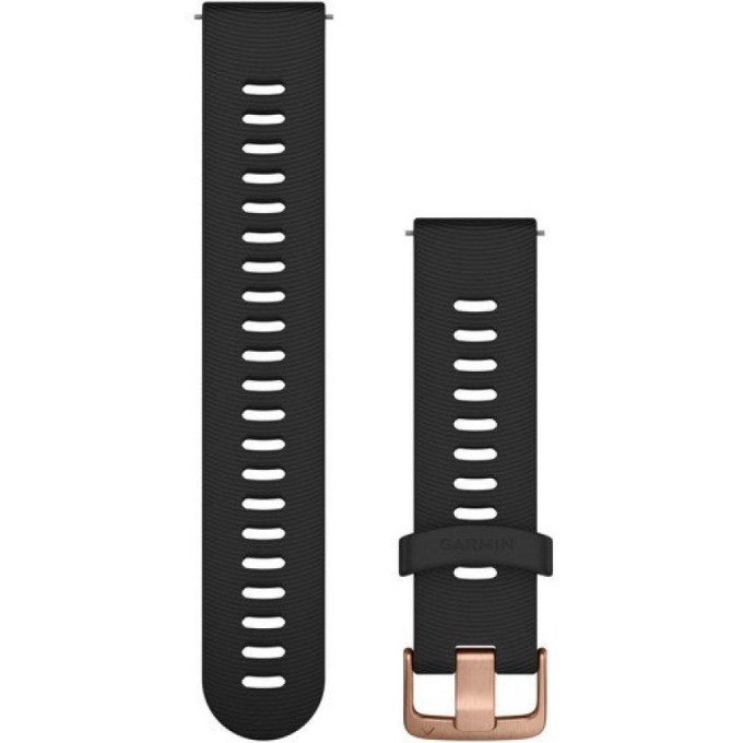 Ремешок GARMIN QUICK RELEASE BAND 20MM BLACK/ROSE GOLD FR645 10579
