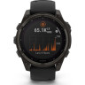 Смарт-часы GARMIN FENIX 8 – 47 мм, Solar Sapphire, титан с DLC-покрытием Carbon Gray и силиконовым ремешком черного/серого цвета 010-02906-11