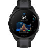 Смарт-часы GARMIN FORERUNNER 165, черный/сланцево-серый силиконовый ремешок 010-02863-20